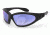 Bobster GXR Sunglasses, Blk Frame, Smoked Blue Mirror Lenses GXR001SB