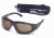 Body Specs BSG-2 Goggles, Demi Frame / Brown Lens, w/ Clear &amp; Light Rust Extra Lens Sets