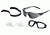 Body Specs BS-Twin Goggles/Sunglasses w/ Anti-Fog Interchangeable Grey/Clear Lenses, Chrome Silver Matte Frame