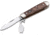Boker Solingen Swell-End Jack Folding Knife, 2.64in, N690, Nickel Silver, Thuja Wood Brown Handle, 110916