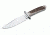 Boker USA Arbolito Esculta Hirschhorn Fixed Blade Knife,5.70in N695 Steel,Hirschhorn Handle 02BA593H