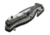 Boker USA Magnum Hero Folding Knife, 4.63in Closed, 3in, 440A, Two-Tone Partially Serrated Blade, Gray Checkered Aluminum Handle, 01RY769