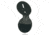 Boston Leather Circle Badge Holder, Hook And Loop Closure, Black - 5889SDX-1