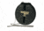 Boston Leather Circle Badge Holder, Hook And Loop Closure, Black - 5889SDX-1