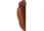 BPS Knives Small EDC Fixed Blade Knife, 6.5in Overall, 2.38in, Scandi Grind 5Cr14MoV, Satin Blade, Walnut Handle, Leather Sheath, MK1SSH
