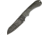 Bradford Knives Guardian 3 Nimbus OD Fixed Blade Knife, 7in Overall, 3.5in N690 SS Sheepsfoot Blade, OD Green Linen Micarta Handle, Nimbus Finish Blade, Black Leather, OD green, 3SF-102N-N690