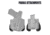 Bravo Concealment BCA OWB Gun Holster, Glock 42, Right Hand, Black, BC10-1033