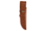 Browning Large Hunter Fixed Blade Knife, 3.625in, 440-C, Drop Point, Wood Handle, Split Grain Leather, 3220397B
