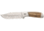 Browning Sage Creek Fixed Blade Knife - Box, 4.5in, 9Cr14MoV, Clip Point, Wood Handle, Canvas, 3220537B