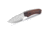 Buck Knives Alpha Scout Walnut Knife, 6.63in Overall, 2.88in, S35VN, Satin Drop Point Blade, Checkered Walnut Handle, Leather Sheath, 13464
