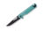 Buck Knives Infusion A/O Folding Knife, 4.63in Closed, 3.25in, 7Cr17MoV, Black Stonewash Modified Tanto Blade, Jade G10 Handle, 13545