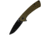 Buck Knives 040 Onset Folding Knife, 3.38 in, 4.38 in Closed, S45VN, Black Cerakote Drop Point Blade, OD Green G10 Handle, 0040GRSB/13425