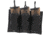 Bulldog Cases &amp; Vaults Tri-Double Molle Mag Pouch, 3 x 30-Round .223/5.56 Rifle, 3 x Pistol, Black, BDT-62