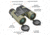 Bushnell Prime 10x42mm Roof Prism Binocular w/Vault Bundle, Green, BP1042VTC