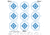 Caldwell Paper Target, 16in, 9-Diamond Blue, 10 Pack, 1175519