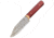 Campcraft Outdoors Camp Knife, 8.75in Overall, 4in, 1095HC Steel Blade, Pecan Wood Handle, Leather Sheath, 640117981078
