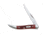 Case 610096 SS Pocket Worn Old Red Small Texas Toothpick  Long Clip BladeFolding Knife, Red Bone Handle, 3 00792