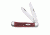 Case 6254 SS Pocket Worn Old Red Trapper  Clip and Spey BladesFolding Knife, Red Bone Handle, 4 1/8 00783