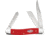 Case Medium Stockman American Workman Folding Knife, 3.63in Closed, Carbon Steel, Stonewash Clip/Sheepsfoot/Spey Blades, Red Smooth Synthetic Handle, 73931