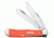Case Smooth Orange Synthetic Handle Knife, Trapper Blade, 4254 SS 80500