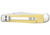 Case Kickstart TrapperLock Folding Knife, 4.13 in, Tru-Sharp Surgical Steel, Yellow Synthetic Handle, 81094