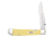 Case Kickstart TrapperLock Folding Knife, 4.13 in, Tru-Sharp Surgical Steel, Yellow Synthetic Handle, 81094