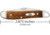 Case Peanut Folding Knife, 2.88 in, Tru-Sharp Surgical Steel, Smooth Antique Bone Handle, 58201