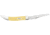 Case Small Texas Toothpick Folding Knife, 3 in, Tru-Sharp Surgical Steel, Yellow Synthetic Handle, 81095