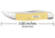 Case Small Texas Toothpick Folding Knife, 3 in, Tru-Sharp Surgical Steel, Yellow Synthetic Handle, 81095