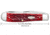 Case Trapper Folding Knife, 4.13 in, Chrome Vanadium Steel, Dark Red Bone Peach Seed Jig Handle, 31950