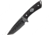 Case Tec X Fb 1 T01208.5 Glass Fixed Blade Knife,4.25in,Tanto,Black Stonewash CA52164