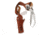 Cebeci Arms Leather Vertical Floral Pattern Shoulder Holsters, All Revolvers incl. SA up to 6in barrel, Right, Tan, 21090RT01