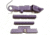 Centennial Defense Systems Extended Control Kit w/Serrated Mag Release for Gen 1-3 Glock 9mm, .40S&W, .357SIG, 2 Pins, Purple, 40112