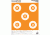 Champion Traps and Targets White/orange 5-bull Large (12pk)
