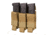Chase Tactical Triple Pistol Mag Pouch, Coyote Tan, One Size, NSN NONE, CT-20PMP3-CT