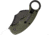 CMB Made Knives Falcon Folding Knife, 4.63in Closed, 2.75in Black Stonewash AUS-10A Stainless Karambit Blade, OD Green G10 Handle, Nylon Sheath, CMB-C01G