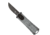 CobraTec Knives California 952 OTF Knife, 1.75in, Stonewashed D2 Steel, Non-Serrated Drop Blade, Grey Handle, CALI952GRYDNS