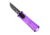 CobraTec Knives California 952 OTF Knife, 1.75in, Stonewashed D2 Steel, Non-Serrated Drop Blade, Purple Handle, CALI952PURDNS