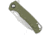 CobraTec Wolverine Liner Lock Drop Serrated Folding Knife, OD Green, 1410187
