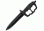 Cold Steel Chaos Double Edge, Black Aluminum Handle, Plain Edge, CS-80NTP