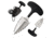 Cold Steel Urban Edge Fixed Blade Knife, 2.5in Serrated Japanese AUS 8A Stainless, Black Kray-Ex Handle, CS-43XLSS