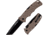 Cold Steel Gunsite Counter Point Folding Knife, 4in, Japanese AUS10A, Spear Point Blade, FDE Griv-Ex Handle, 10ABV3