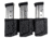 Comp-Tac Tri Mag Pouch, Standard, Size 23 - HK P30, P30L, VP9, VP40, P2000, P2000SK, UPS 9/40 Steel, Left Side Carry/Right Hand Shooter, Black, Mag Size 23, C62523000LBKN