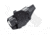 Rounded OWB KYDEX Paddle Holster, S&amp;W M&amp;P Bodyguard 380 w/CTC Laserguard, RH, Black, SW-BG380CTCLG-BK-RH-OWBPDL
