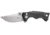 CRKT Bt Fighter - Compact, Designed By Brian Tighe in Ridgefield, Folding Knife W/Button Lock, 2.85in, Plain Edge, Stonewash Finish, Glass Reinforced Nylon Handle, 5220