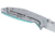 CRKT Ibis Frame Lock Folding Knife, 3.08in, 8Cr13MoV Stainless Steel Blade, Drop Point Blade, Blue Handle, 2560