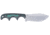 CRKT Minimalist Nessmuk Fixed Blade Knife, 2.90in, D2, Nessmuk Blade, Green/Black G10 Handle, 2376