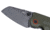 CRKT Overland Compact Folding Knife, 2.24in, D2 Tool Steel Blade, Drop Point Blade, OD Green Micarta Handle, 6277