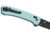 CRKT Q Compact Folding Knife, 3.05in, D2 Tool Steel Blade, Drop Point Blade, Aqua G10 Handle, 7075B