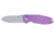CRKT Squid XM Folding Knife, 2.95in, 8Cr13MoV Stainless Steel Blade, Drop Point Blade, Purple G10 Handle, 2495P